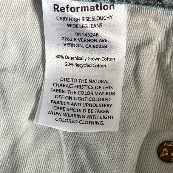 Reformation Wide Leg Jeans. - Picture 6 of 9